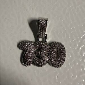 Iced Out Bubble Letter Pendant 730 Asspizza
